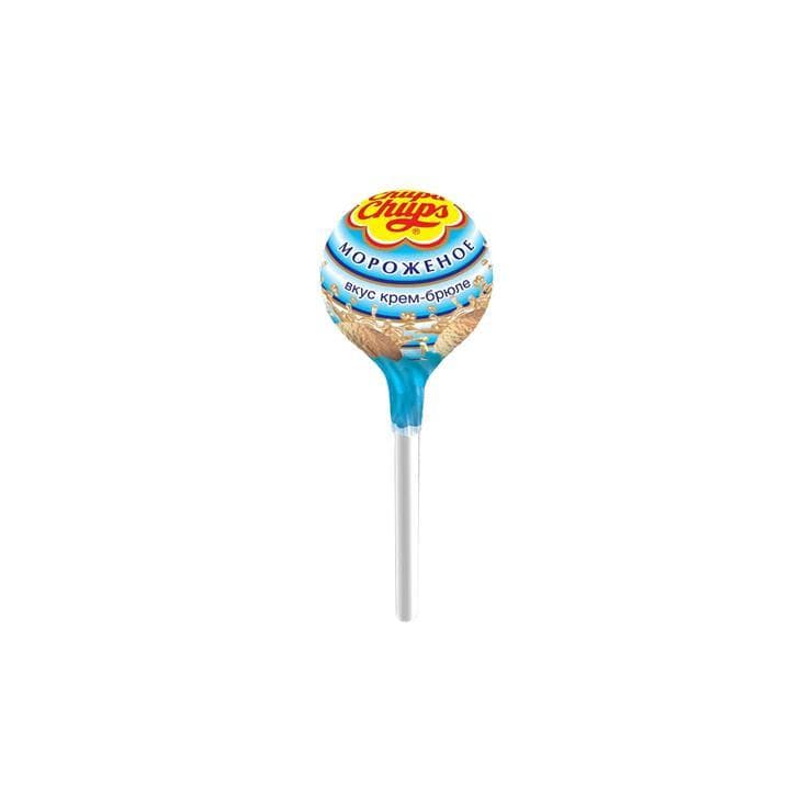 Карамель на палочке Chupa Chups со вкусом мороженого 12 гр., ПЭТ
