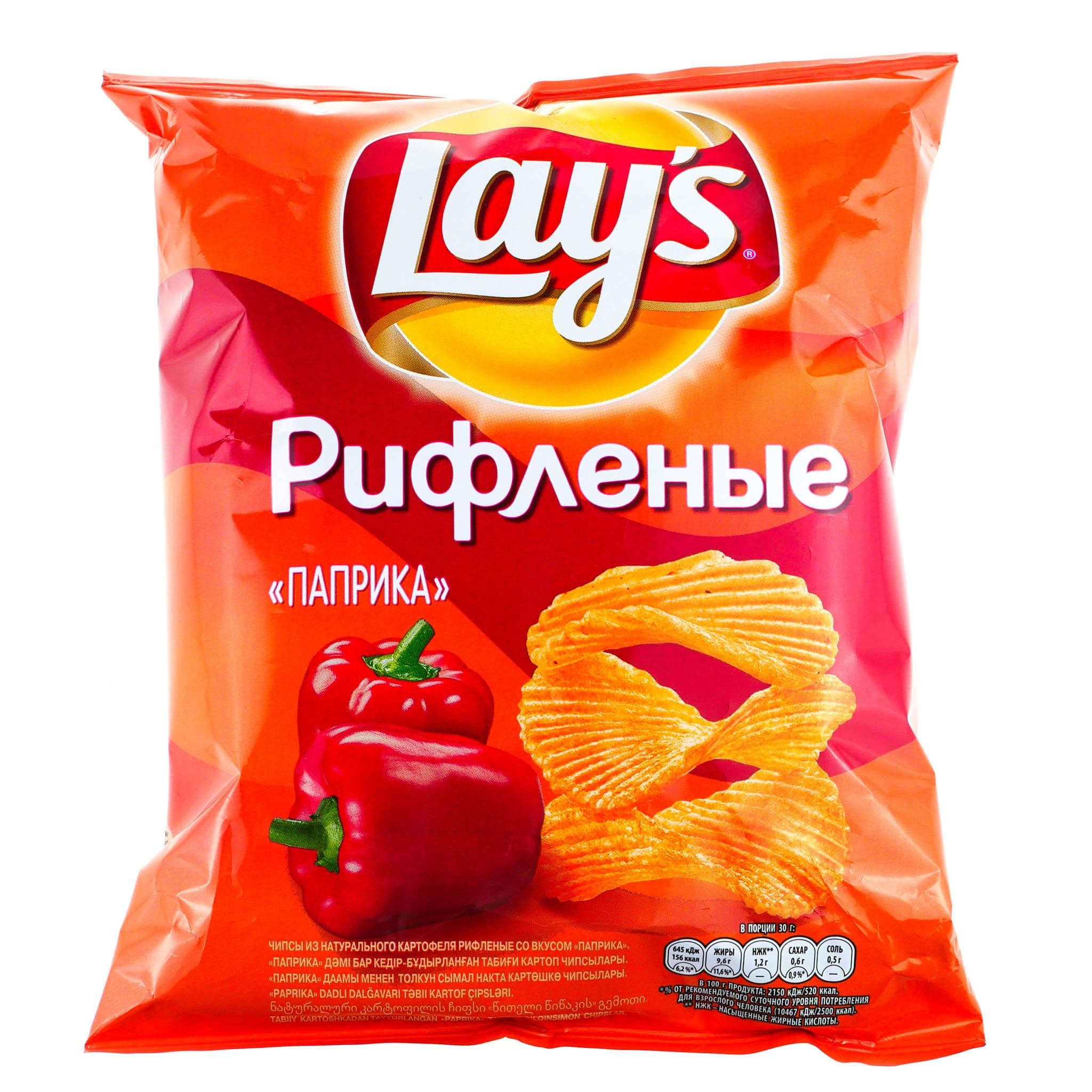 Чипсы Lay's рифленые паприка 70 гр., флоу-пак