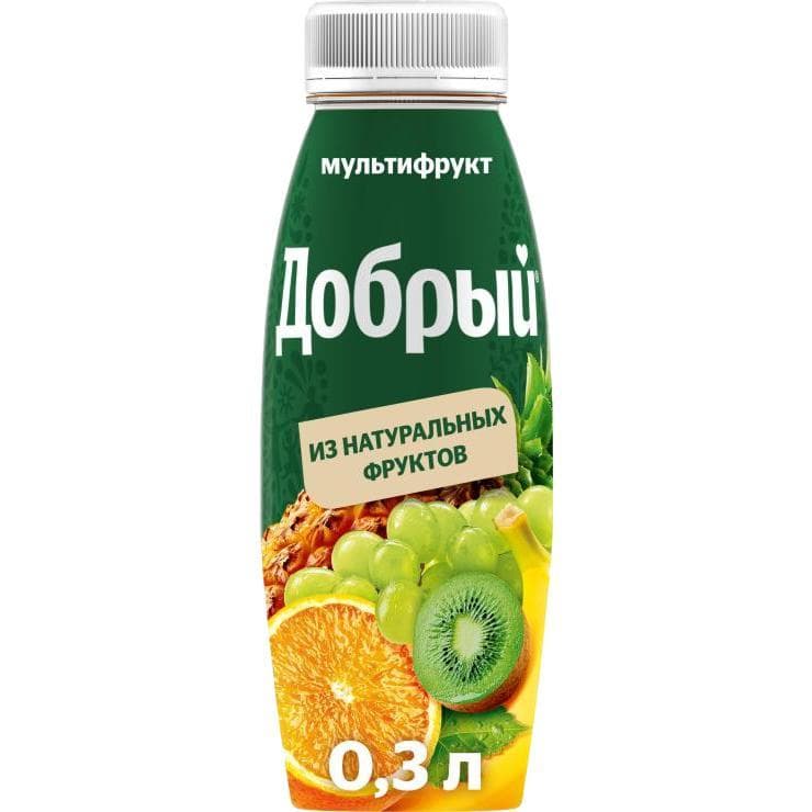 Нектар Добрый мультифрукт обогащенный провитамином А 300 мл., ПЭТ