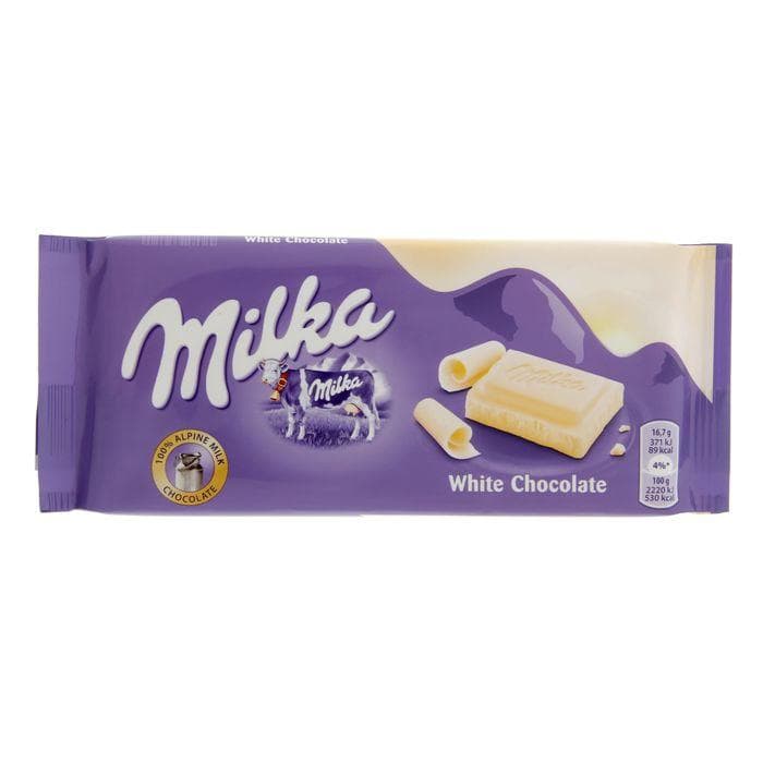 Шоколад Milka White Chocolate белый 100 гр., флоу-пак
