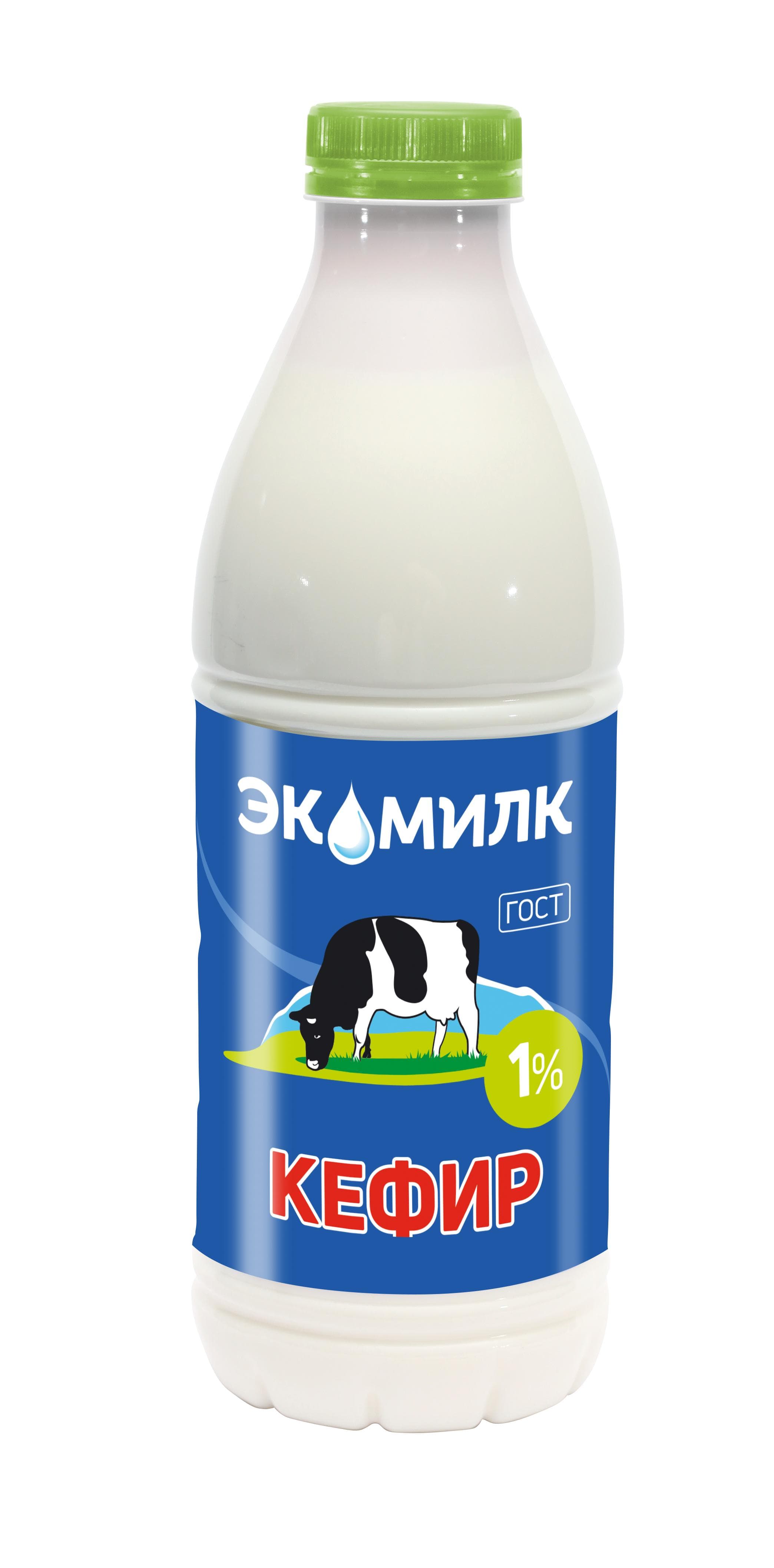Кефир Экомилк 1% 900 мл., ПЭТ