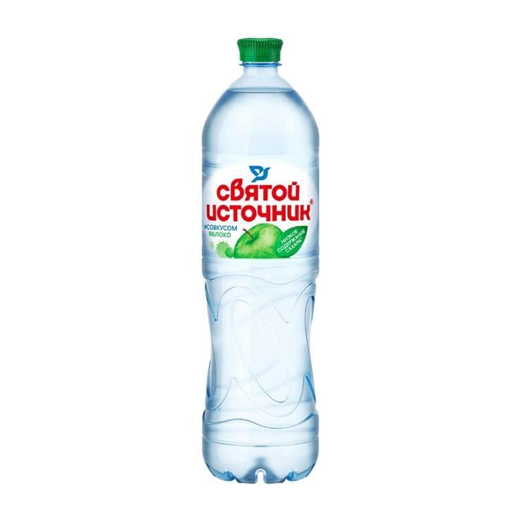 Вода негазированная Святой Источник яблоко 1.5 л., ПЭТ