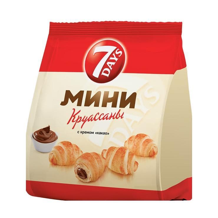 Круассаны 7 Days мини Какао 265 гр., флоу-пак