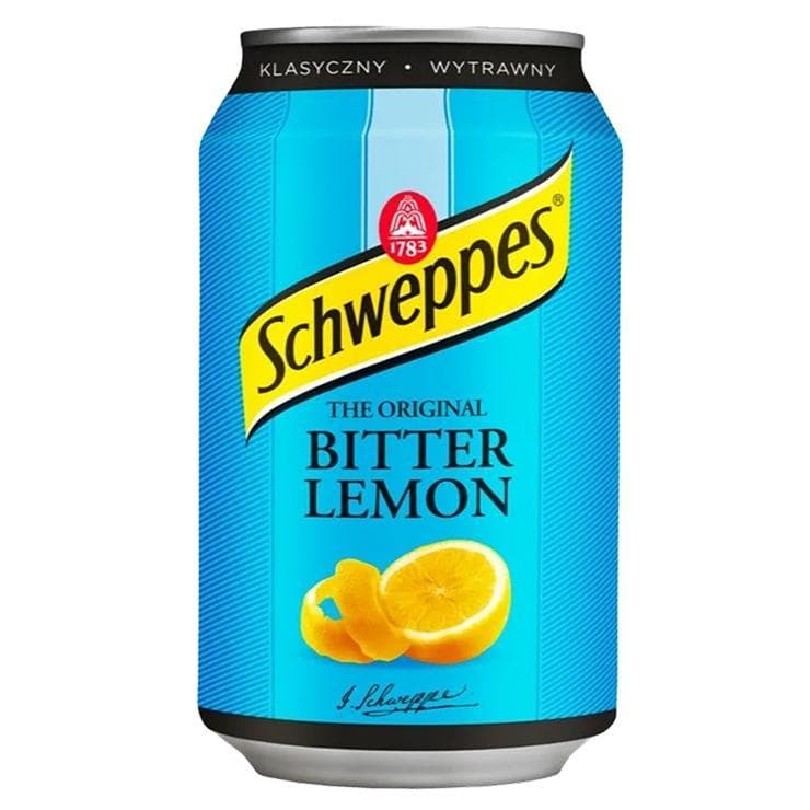 Напиток газированный Schweppes Bitter Lemon Польша 330 мл., ж/б