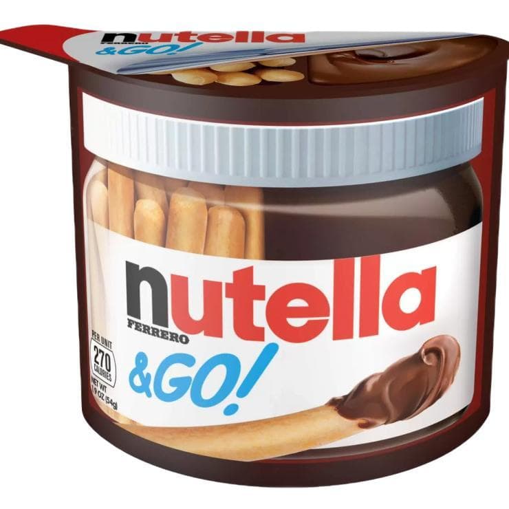 Паста ореховая Nutella Nutella&GO! с хлебными 52 гр., пластик