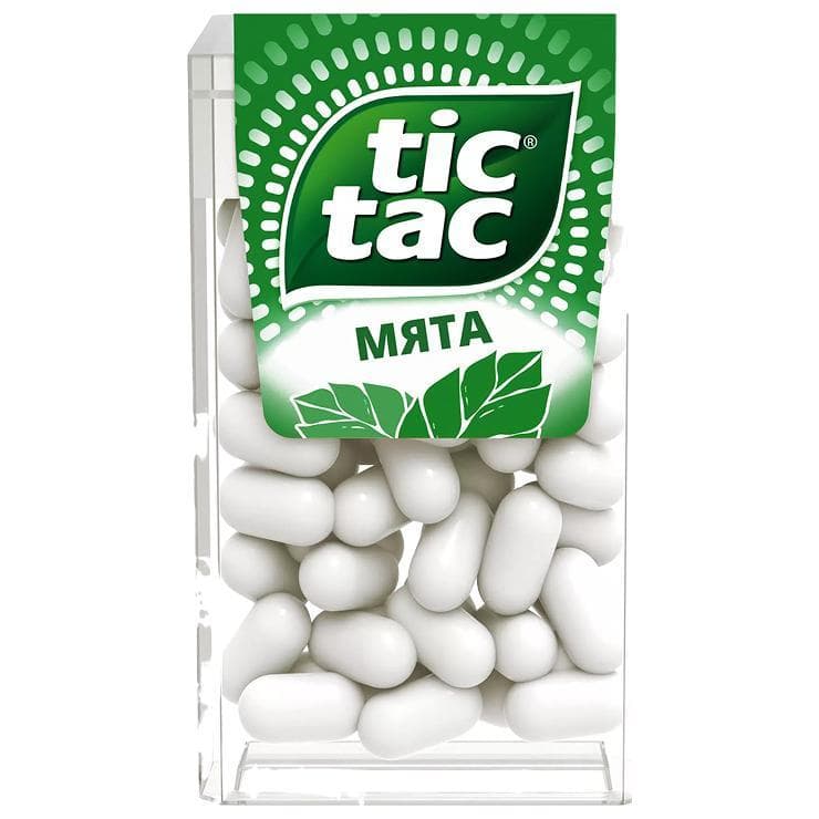 Драже Tic Tac мята 16 гр., ПЭТ