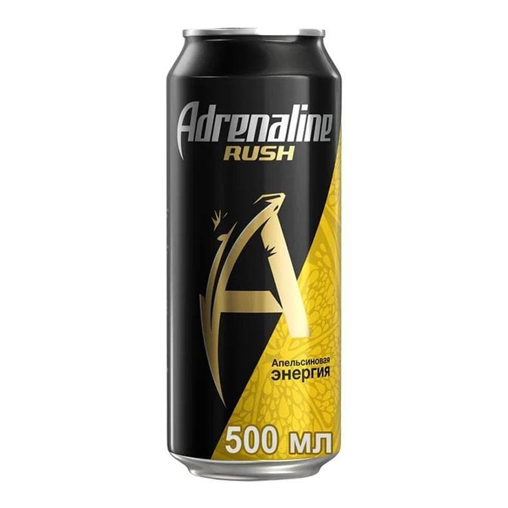 Напиток энергетический Adrenaline Rush апельс. энергия 449 мл., ж/б