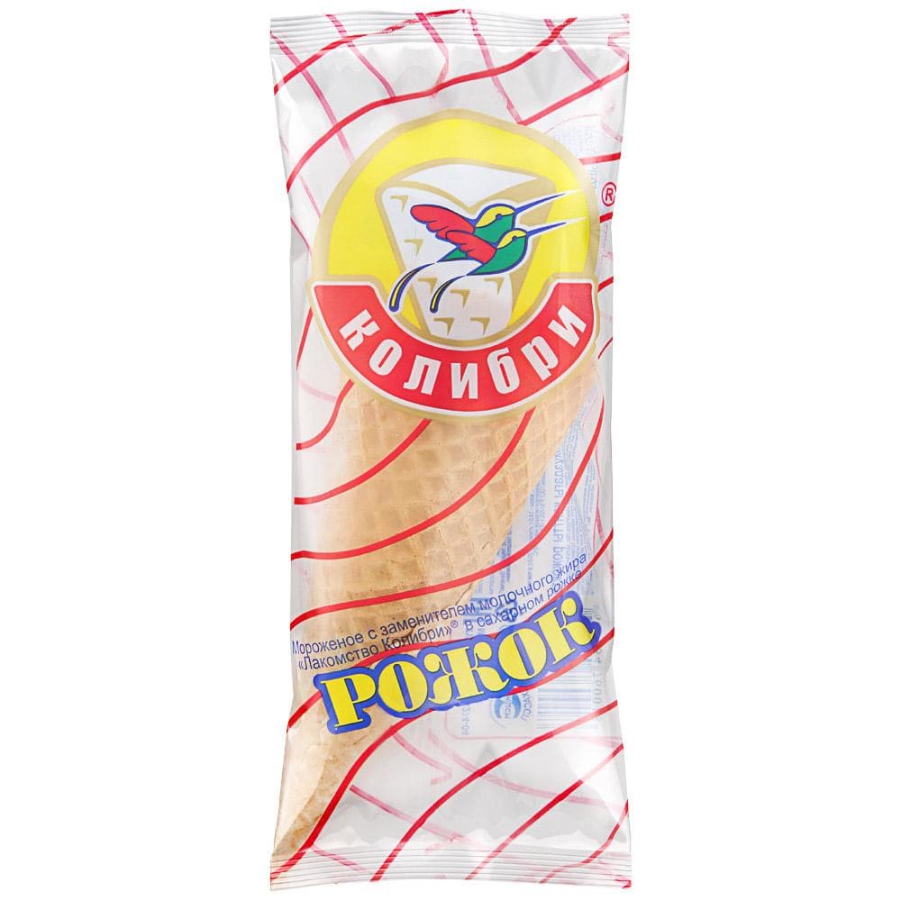 Мороженое Колибри рожок Лакомка манго-маракуйя 100 гр., флоу-пак