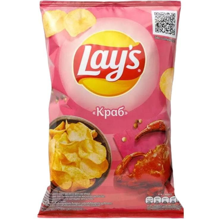 Чипсы картофельные Lay's краб 70 гр., флоу-пак