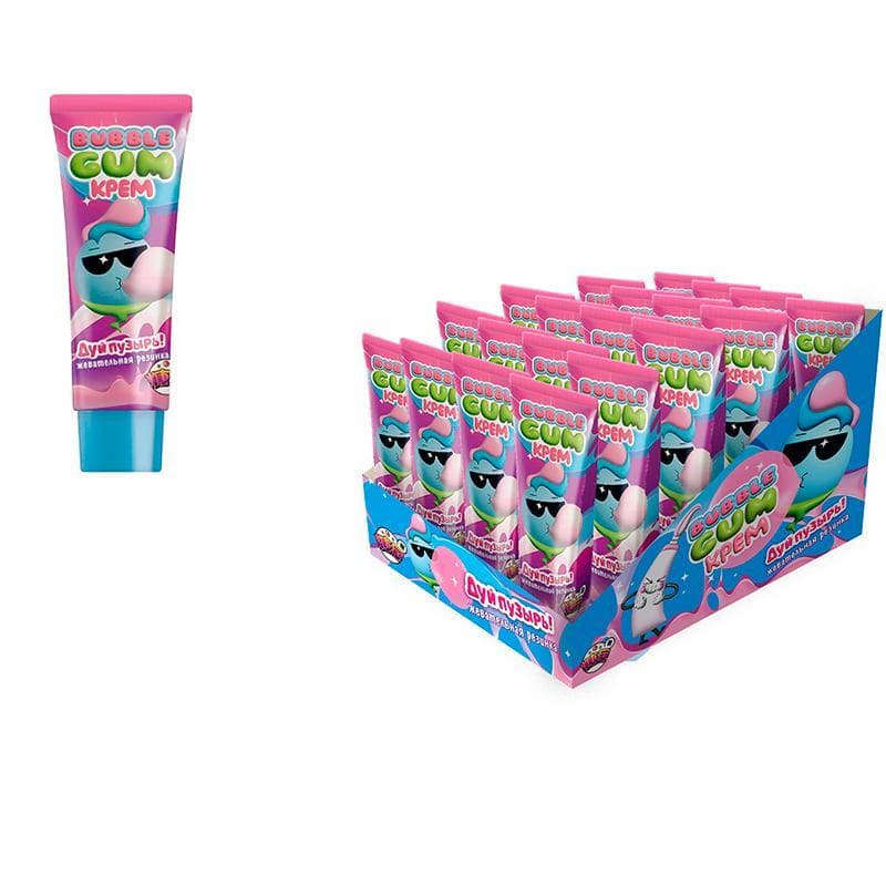 Жевательная резинка Fun Candy Lab Дуй пузырь Bubble gum 22 гр., туба