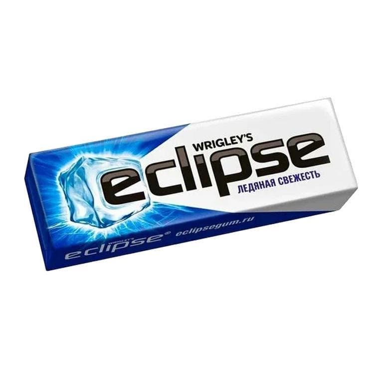 Жевательная резинка Eclipse Синий Ледяная свежесть 13.6 гр., обертка