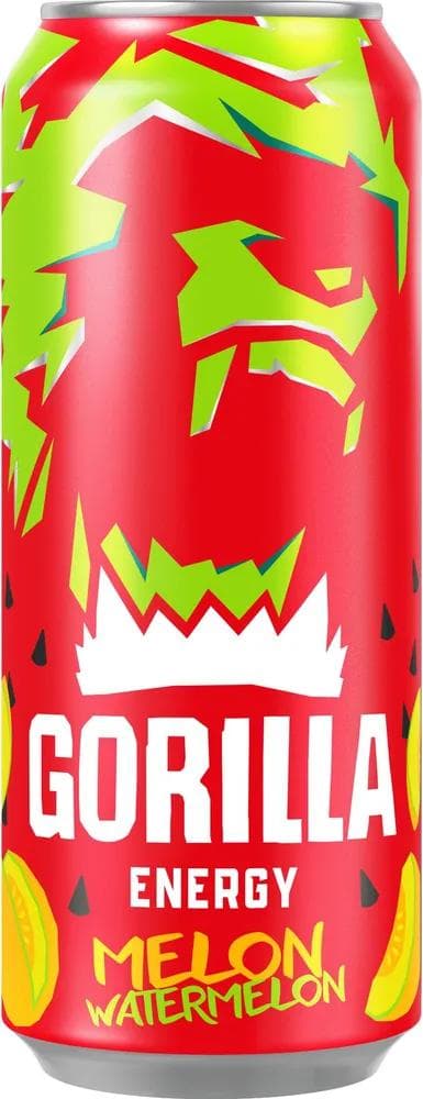Напиток энергетический Gorilla арбуз дыня 500 мл., ж/б