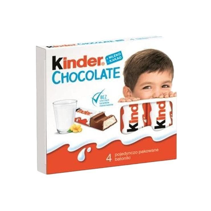 Шоколад Kinder с молочной начинкой 50 гр., картон