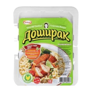 Лапша быстрого приготовления Доширак курица 90 гр., лоток