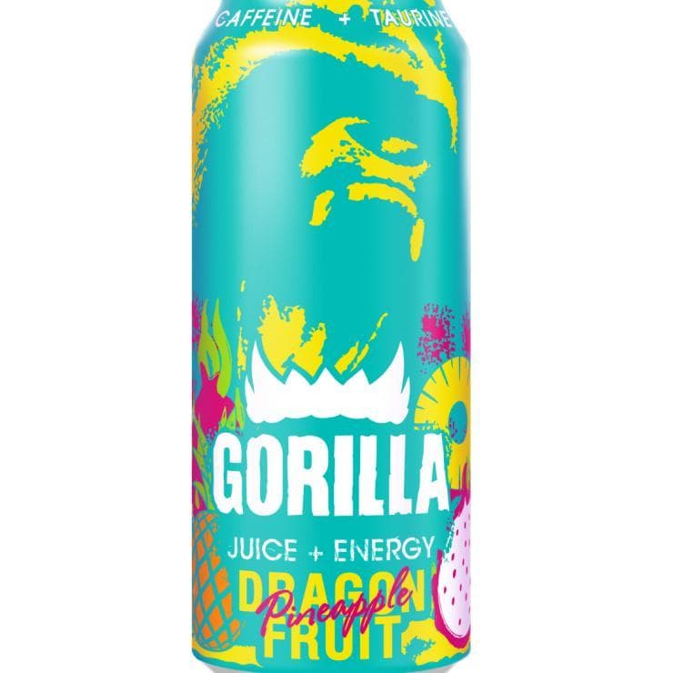 Напиток энергетический Gorilla драконий фрукт ананас 450 мл., ж/б