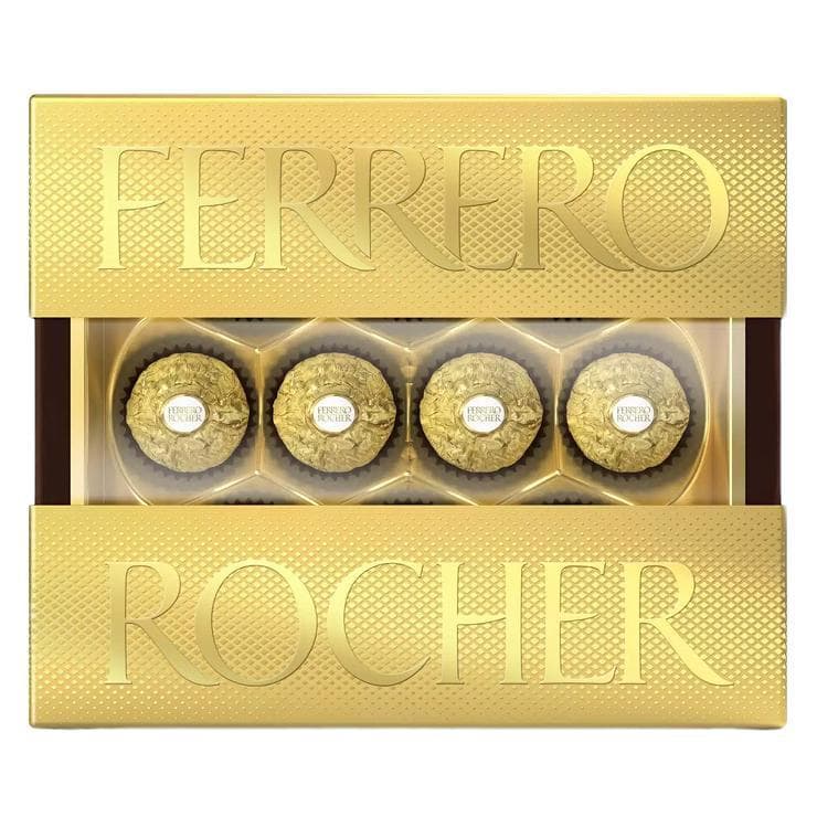 Конфеты Ferrero Rocher шоколадные хрустящие 125 гр., картон