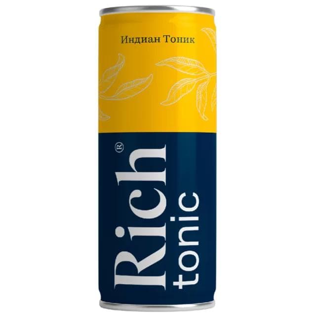 Напиток газированный Rich Индиан тоник 330 мл., ж/б