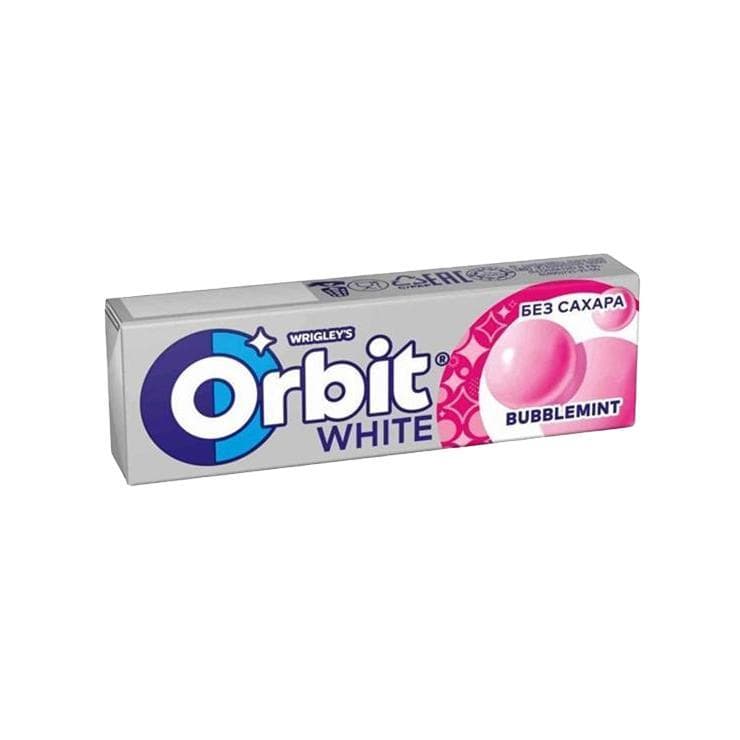 Жевательная резинка Orbit Bubblemint 13.6 гр., бумага