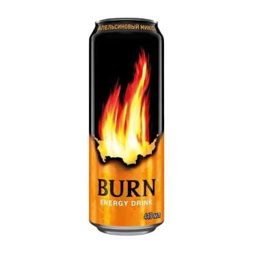 Напиток энергетический Burn апельсин 449 мл., ж/б