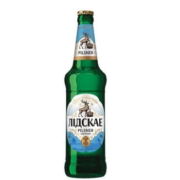 Пиво Лидское Pilsner светлое пастеризованное 4.2% 500 мл., стекло