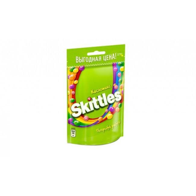 Конфеты жевательные Skittles кисломикс 70 гр., флоу-пак