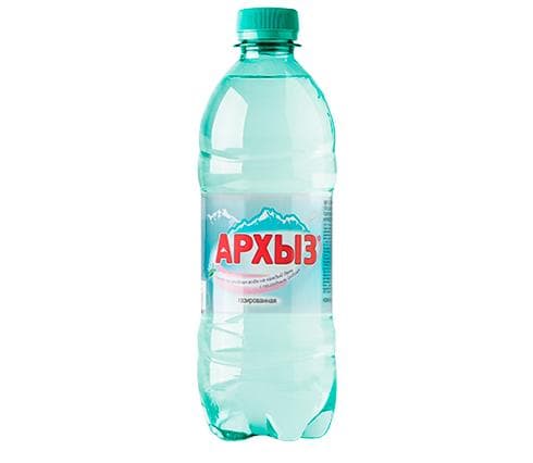 Вода газированная Архыз минеральная 500 мл., ПЭТ