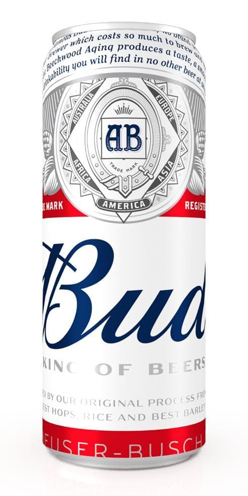 Пиво Bud светлое пастеризованное 5% 450 мл., ж/б