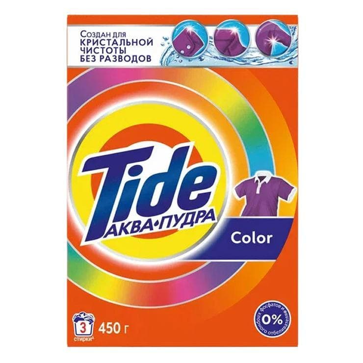 Стиральный порошок Tide Color автомат для цветного 450 гр., картон