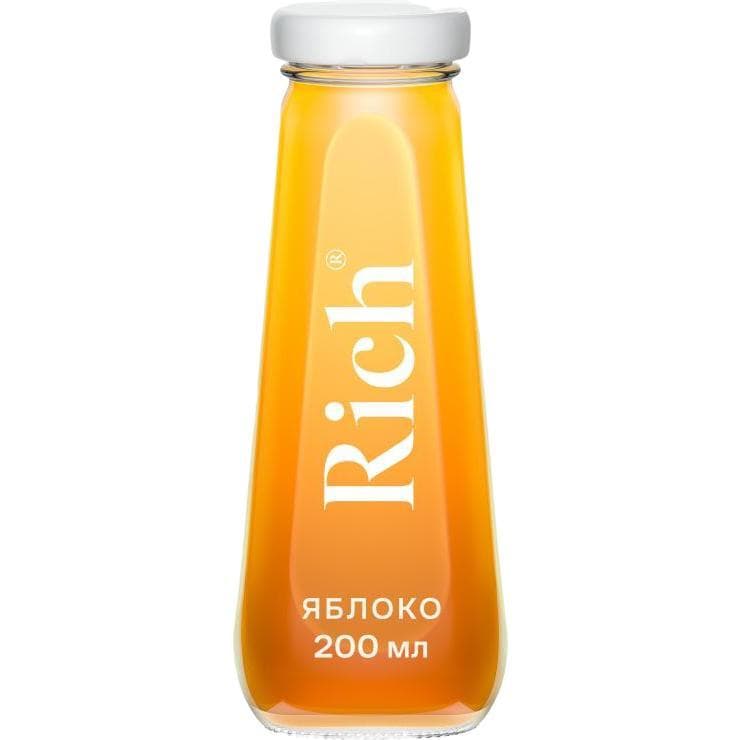 Сок Rich яблочный 200 мл., стекло