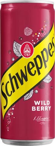 Напиток газированный Schweppes Wild Berry 330 мл., ж/б