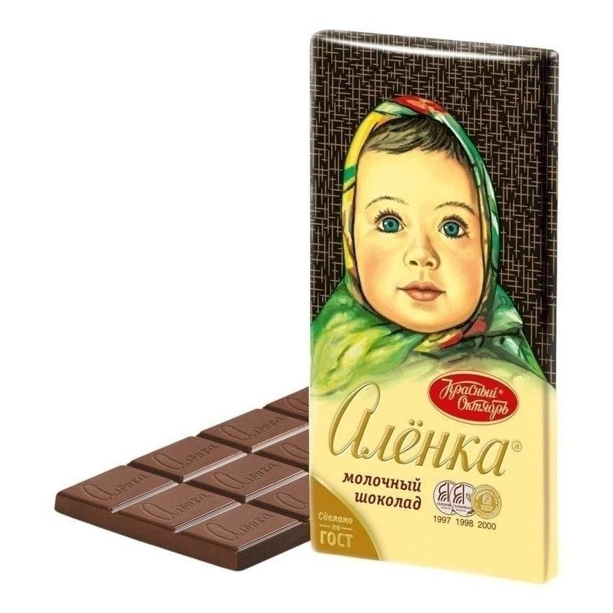 Шоколад Алёнка 75 гр., обертка