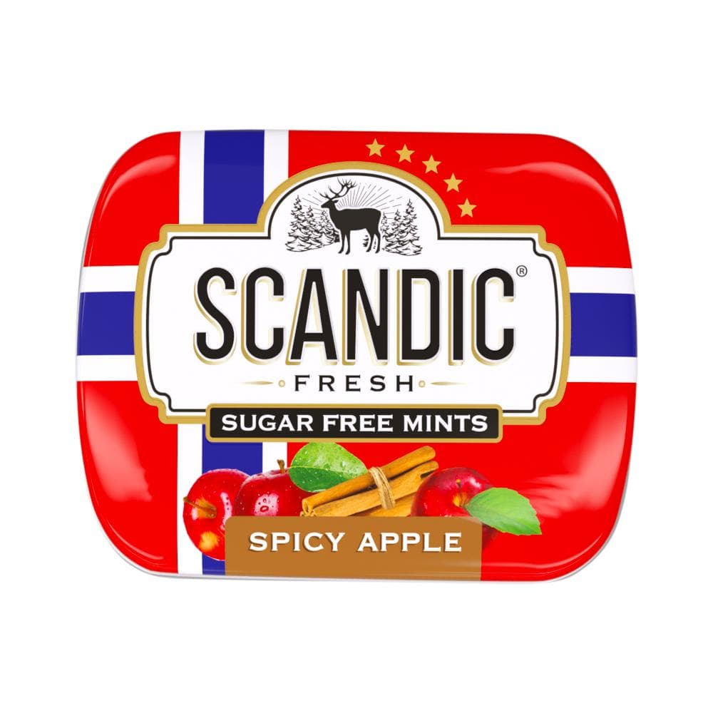Драже Scandic Пряное яблоко без сахара 14 гр., ж/б